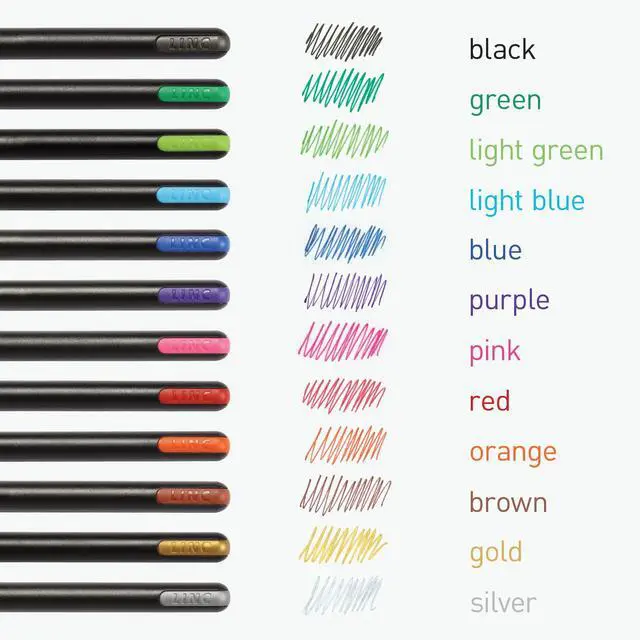 Alt view image 4 of 7 - Gel Pens, 24 Count, Assorted Colored Ink (12 Colors, 2 Of Each Color), Medium & Fine Point, Smooth Writing For Journaling (1002353)