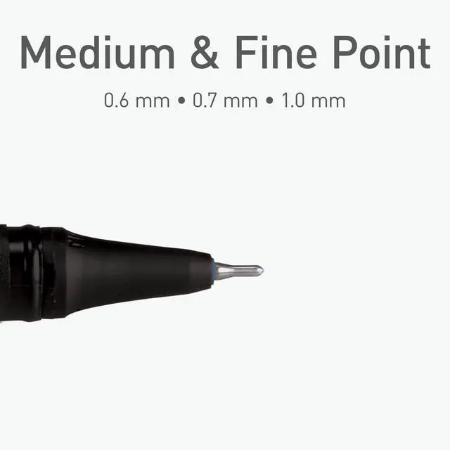 Alt view image 5 of 7 - Gel Pens, 24 Count, Assorted Colored Ink (12 Colors, 2 Of Each Color), Medium & Fine Point, Smooth Writing For Journaling (1002353)