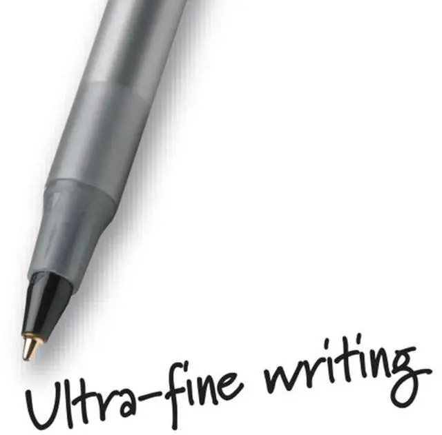 Alt view image 4 of 4 - Round Stic Xtra Precision Ball Pen, Fine Point (0.8 mm), Black, 24-Count
