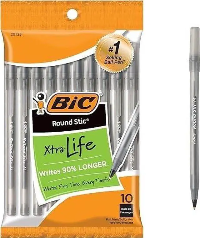 Main image of Ballpoint Pen, Black Ink, 120-Count