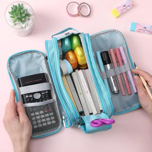 Alt view image 3 of 7 - Large Capacity Pencil Case, Big Capacity Pencil Case