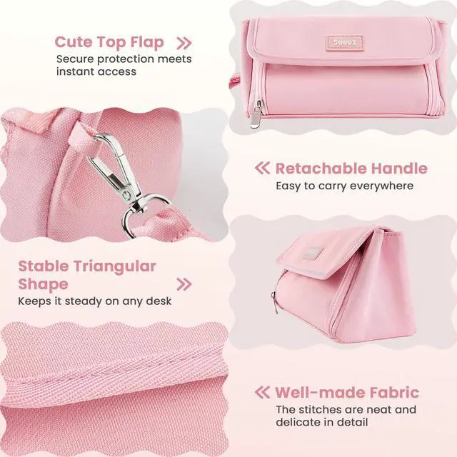 Alt view image 5 of 7 - Super Large Pencil Case, Big Capacity Pencil Bag with 3 Compartments