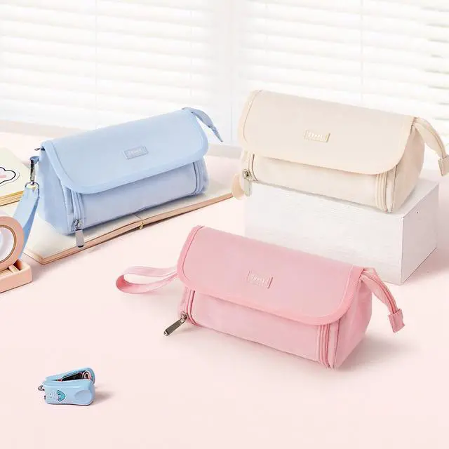 Alt view image 7 of 7 - Super Large Pencil Case, Big Capacity Pencil Bag with 3 Compartments