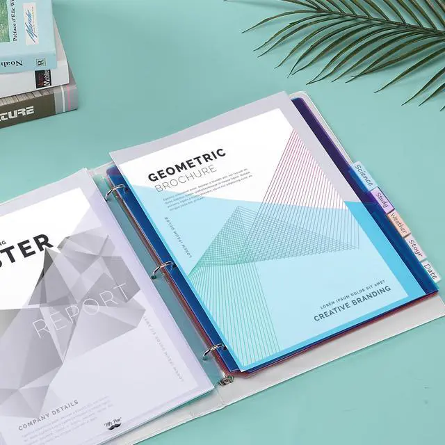 Alt view image 5 of 7 - Binder Dividers with Pockets and Tabs, 8 Pack