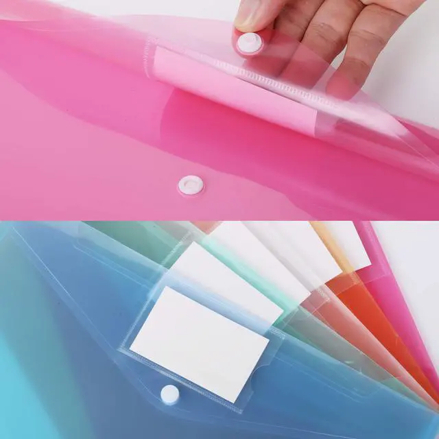 Alt view image 5 of 7 - Plastic Envelopes, 10 Pack, A4, Letter Size