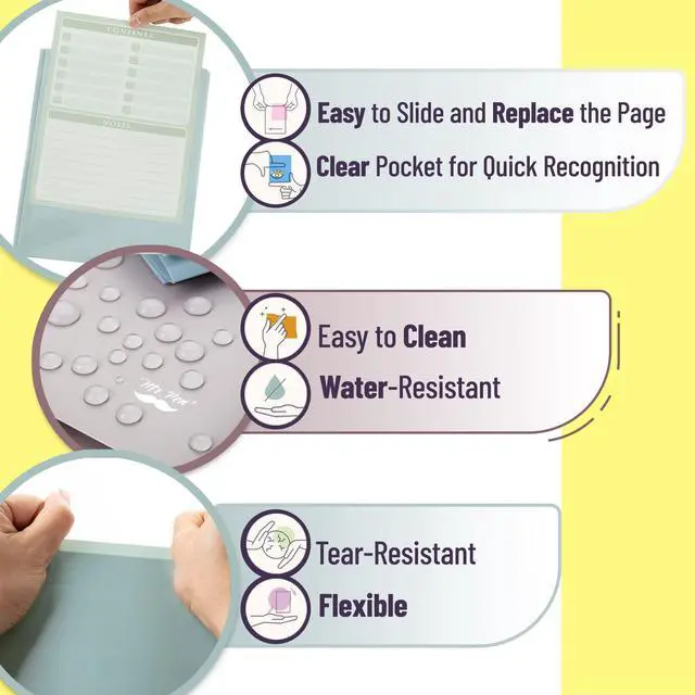 Alt view image 4 of 7 - Plastic Folders with Clear Front Pocket, 5 pcs, Pastel Colors