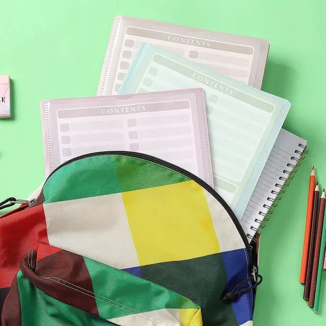 Alt view image 7 of 7 - Plastic Folders with Clear Front Pocket, 5 pcs, Pastel Colors