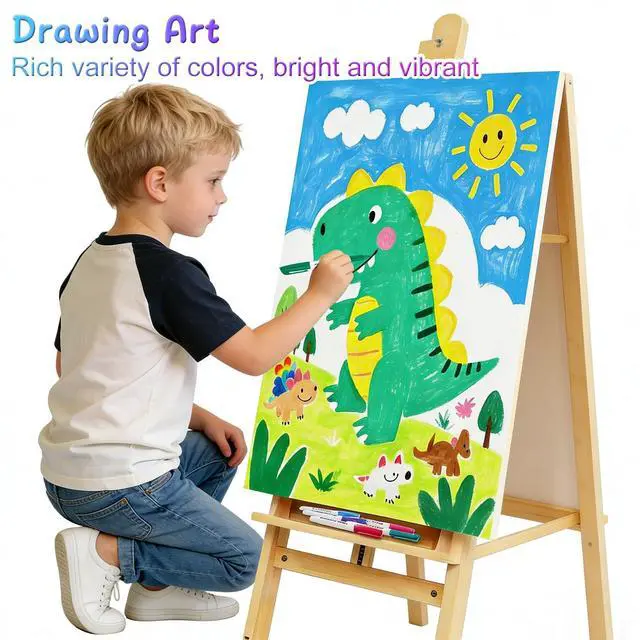 Alt view image 6 of 7 - Fine Tip Dry Erase Markers, 12 Colors, 24 Pack, 1-2mm Line, Low Odor
