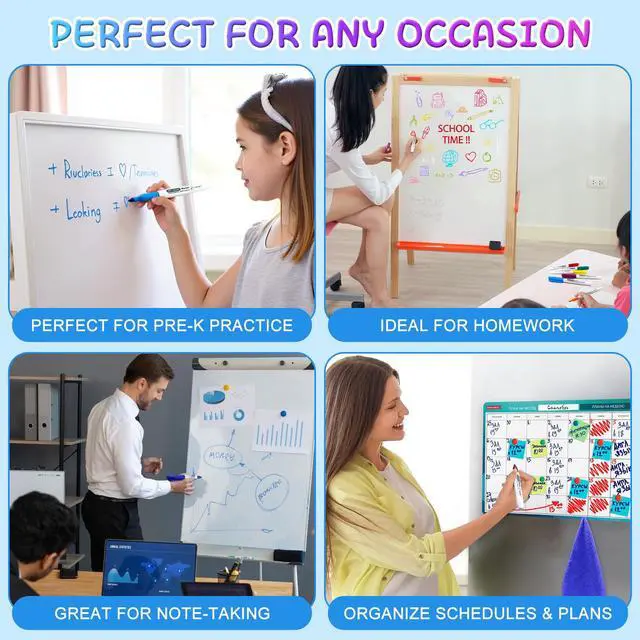Alt view image 7 of 7 - Fine Tip Dry Erase Markers, 12 Colors, 24 Pack, 1-2mm Line, Low Odor