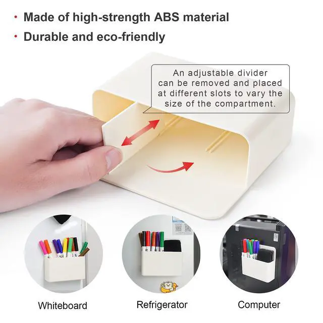 Alt view image 5 of 5 - Dry Erase Marker, 12 Colors Fine Tip Whiteboard Set w/Eraser & Holder