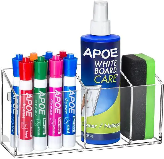 Main image of Magnetic Dry Erase Marker Holder for Whiteboard, Fridge, Classroom