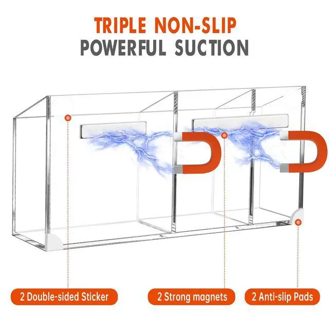 Alt view image 2 of 7 - Magnetic Dry Erase Marker Holder for Whiteboard, Fridge, Classroom