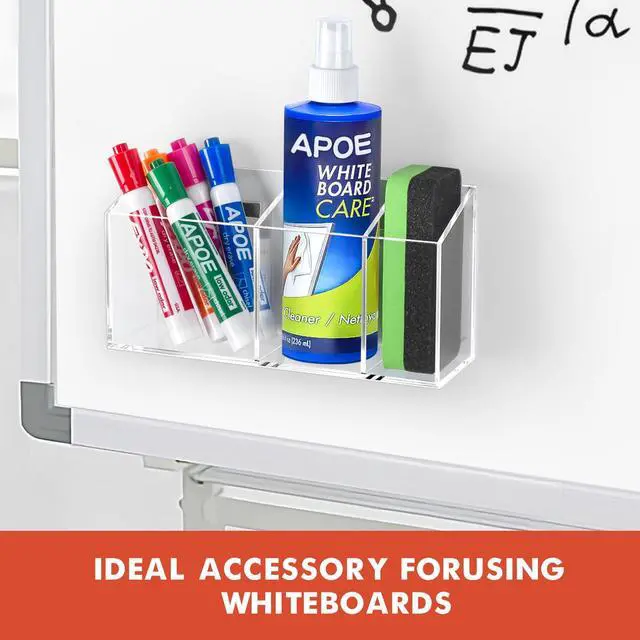 Alt view image 5 of 7 - Magnetic Dry Erase Marker Holder for Whiteboard, Fridge, Classroom