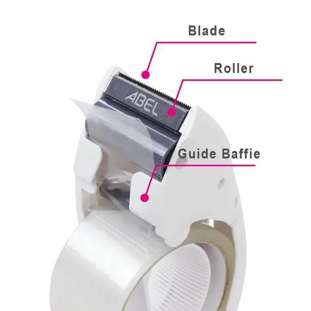 Alt view image 5 of 6 - EVO Packing Tape Dispenser, White, 2 Inch Wide Ergonomic Tape Gun for Packing Boxes, Shipping Moving Mailing Box Sealing Carton Packaging, Lightweight Hand-held Heavy Duty Tape Cutter