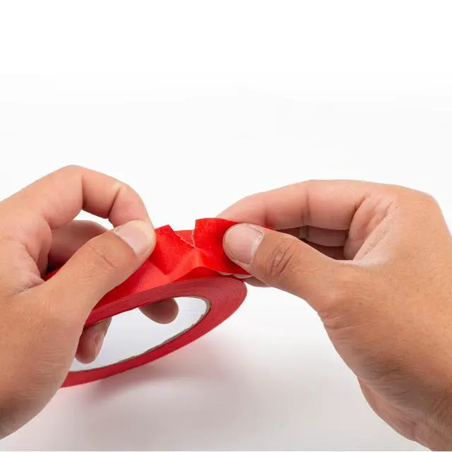 Alt view image 5 of 7 - 3 Pack Red Painters Tape 1 inch, Red Masking Tape 1 inch x 55 Yards x 3 Rolls (165 Total Yards)