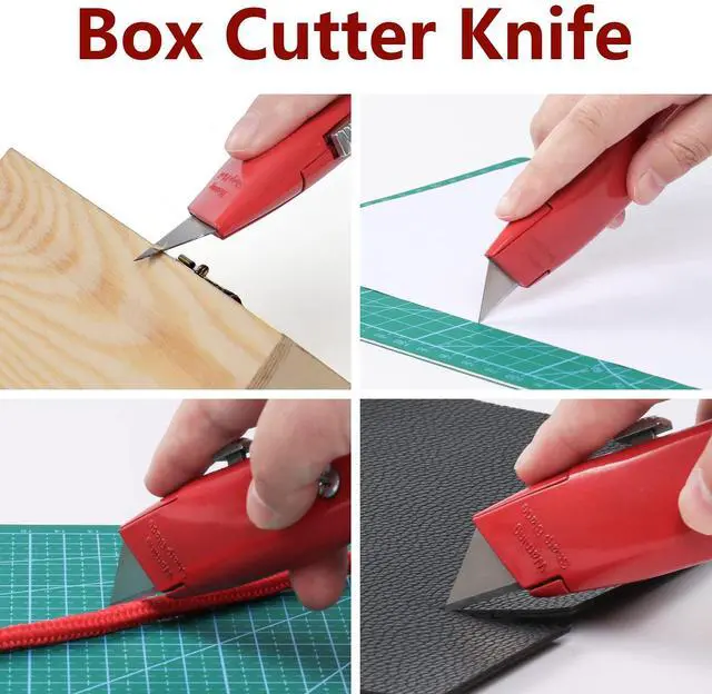 Alt view image 2 of 6 - 2 Pack Utility Knife Box Cutter Retractable PVC Pipe Cutter