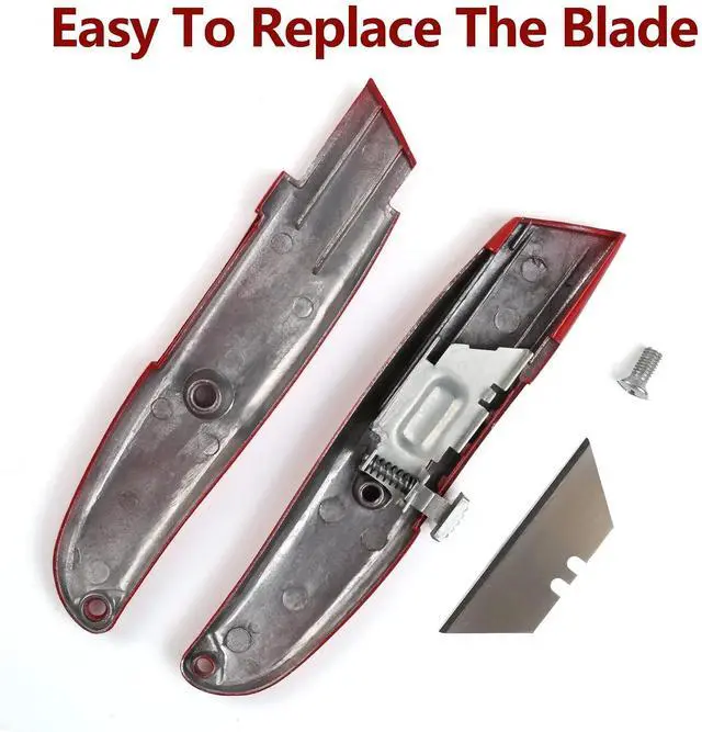 Alt view image 6 of 6 - 2 Pack Utility Knife Box Cutter Retractable PVC Pipe Cutter