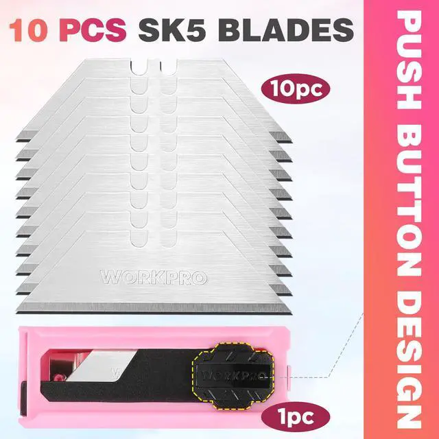 Alt view image 6 of 7 - Folding Utility Knife, Quick Change Box Cutter