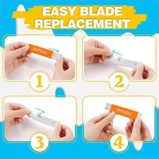 Alt view image 6 of 7 - Box Cutters 12 Pack, Utility Knife, Box Cutter Retractable with Razor Blade, Box Opener for Package, Utility Knives for Office, School, Home, Flat Box Cutter for Women, Letter Opener for Mail