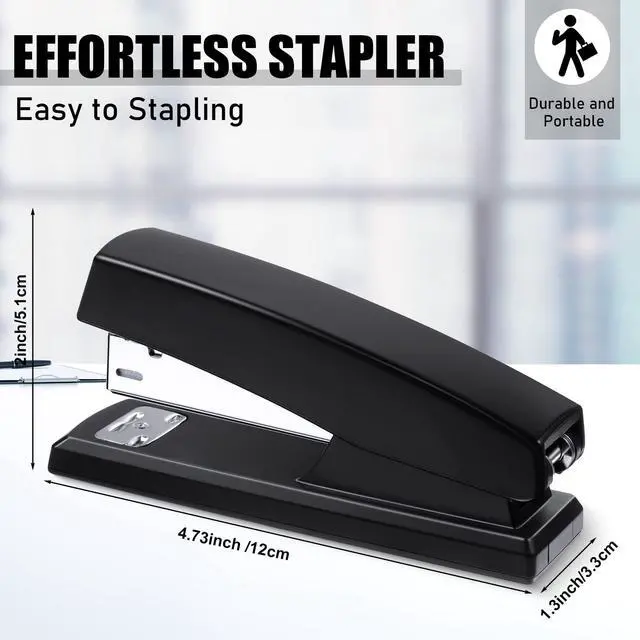 Alt view image 2 of 6 - 10 Pcs Stapler for Desk Office Staplers Bulk with 6000 Staples 25 Sheet Capacity for School Office