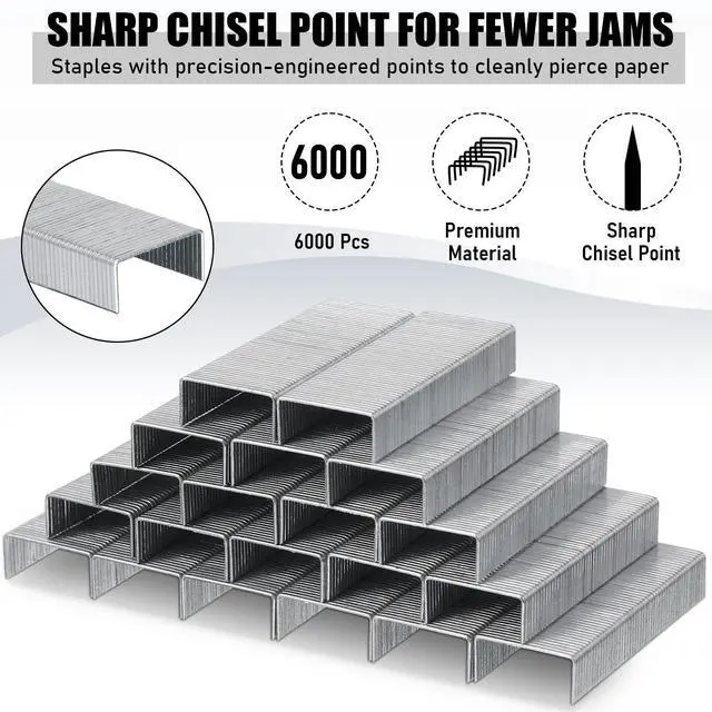 Alt view image 4 of 6 - 10 Pcs Stapler for Desk Office Staplers Bulk with 6000 Staples 25 Sheet Capacity for School Office