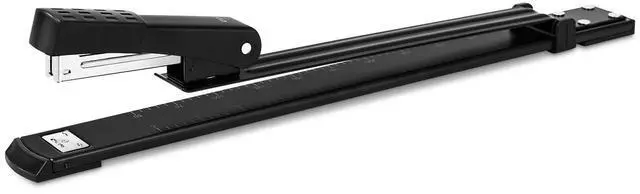 Main image of Long Reach Stapler with 1000 Staples, 20 Sheet Capacity, Black