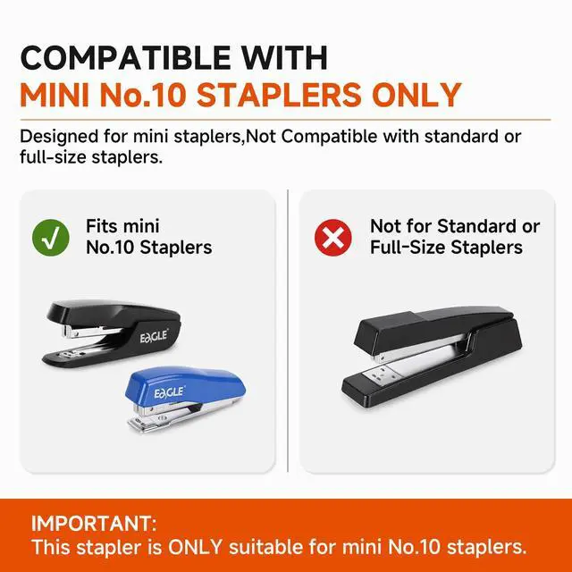 Alt view image 4 of 7 - No. 10 Mini Staples for #10 Staplers, 3,000 Count