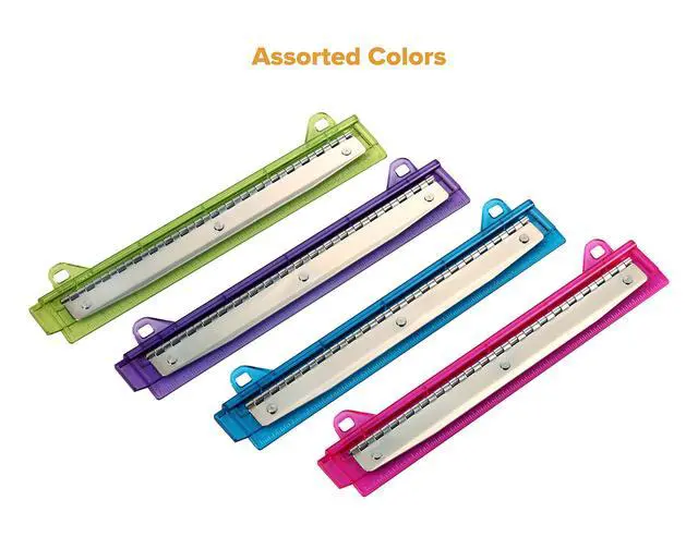 Alt view image 6 of 7 - Office Ring Binder 3 Hole Punch, 5 Sheets, Includes One Punch in Assorted Colors (RBHP-4C)
