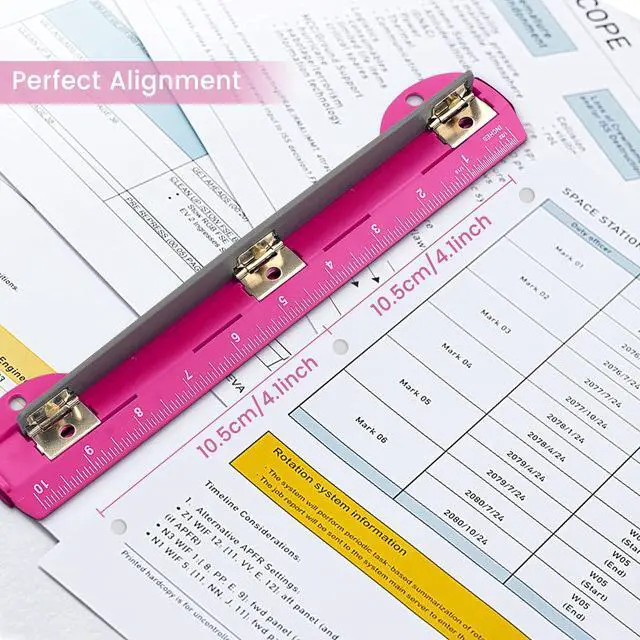 Alt view image 4 of 7 - Portable 3-Hole Punch, 5-Sheet Capacity for 3-Ring Binders