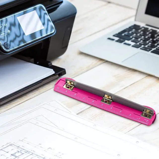 Alt view image 3 of 7 - Portable 3-Hole Punch, 5-Sheet Capacity for 3-Ring Binders