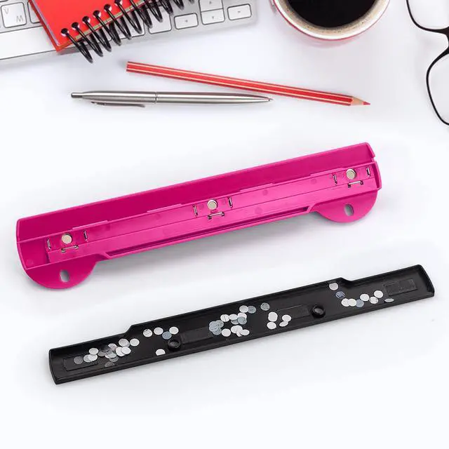 Alt view image 5 of 7 - Portable 3-Hole Punch, 5-Sheet Capacity for 3-Ring Binders