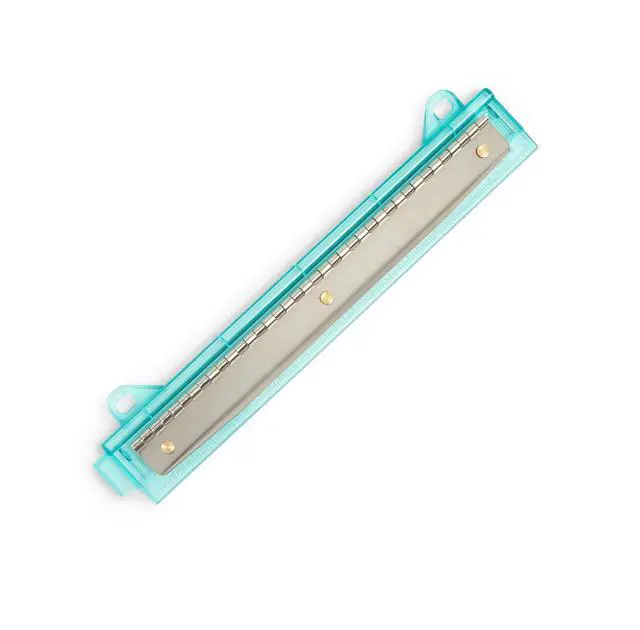 Alt view image 6 of 7 - Set of 3 Hole Punch for Binder, Plastic Portable Ruler with Hole Puncher for Binder or Notebook, Easy to Use Flat Hole Punch for School or Office Use, Assorted Colors, 3 Pack