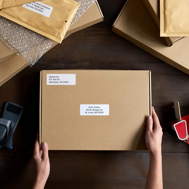 Alt view image 5 of 7 - Printable Address Labels, Customizable Stickers, 1" x 2-5/8", White, 3000 Blank Mailing and Shipping Labels, for Laser Printers Only (1009572)