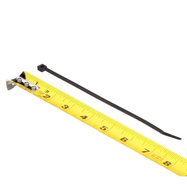 Alt view image 4 of 5 - Cable Tie CT8BK50-C, 8 in, 50 lb Tensile Strength, Black, Bag of 100