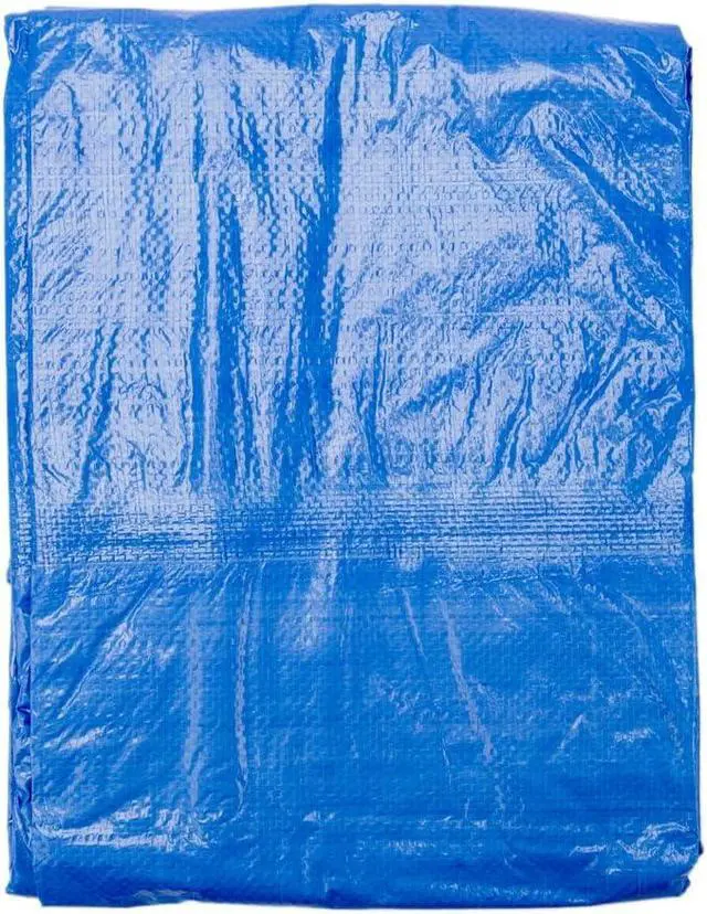 Alt view image 6 of 7 - Grizzly Tarps by 10' x 14' Large Multi-Purpose Waterproof Heavy Duty Poly Tarp with Grommets Every 36", 8x8 Weave, 5 Mil Thick, for Home, Boats, Cars, Camping, Protective Cover, Blue