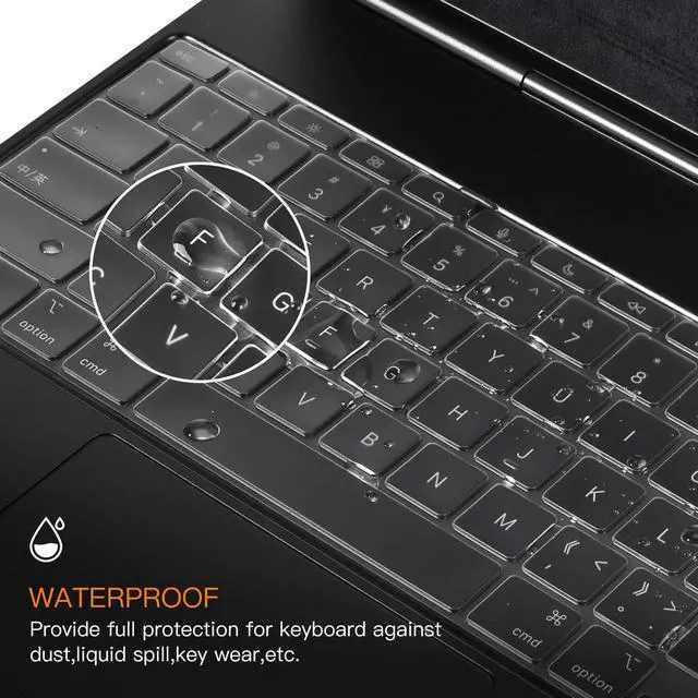 Alt view image 6 of 7 - Premium Ultra Thin Keyboard Cover for Apple 13 Inch iPad Air 13 M3 M4(2026) & iPad Pro M5 M4(2025 2024) with Magic Keyboard, 13" iPad Pro Protector Skin Accessories, US Layout