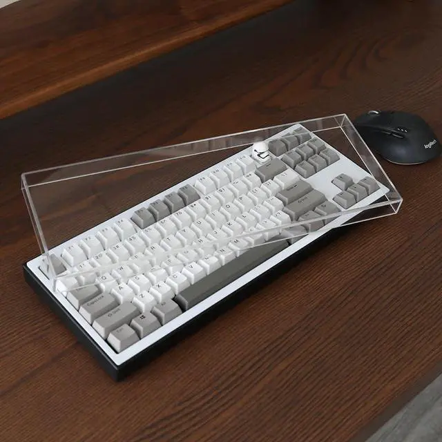Alt view image 3 of 7 - Acrylic Keyboard Dust Cover,75 Keys Transparent Mechanical Keyboard Protective Cover,Compatible with Computer Gaming Keyboards (12.6''x5.31''x0.87'')
