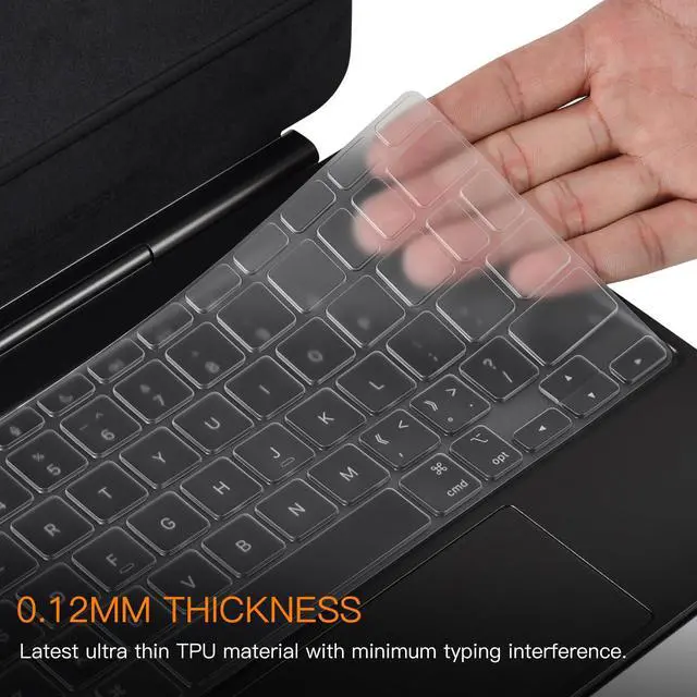 Alt view image 3 of 7 - Premium Keyboard Cover Ultra Thin for 2026 Magic Keyboard(iPad Air 11 M4 M3 & Pro 11 M5 M4), Magic Keyboard Folio(iPad A16 & iPad 10th Gen), iPad Pro 11-in Protector Skin Accessories