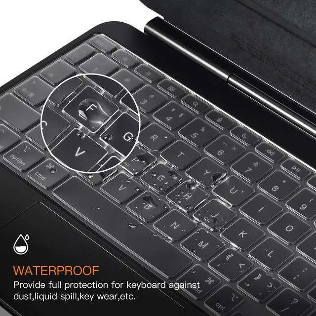 Alt view image 6 of 7 - Premium Keyboard Cover Ultra Thin for 2026 Magic Keyboard(iPad Air 11 M4 M3 & Pro 11 M5 M4), Magic Keyboard Folio(iPad A16 & iPad 10th Gen), iPad Pro 11-in Protector Skin Accessories