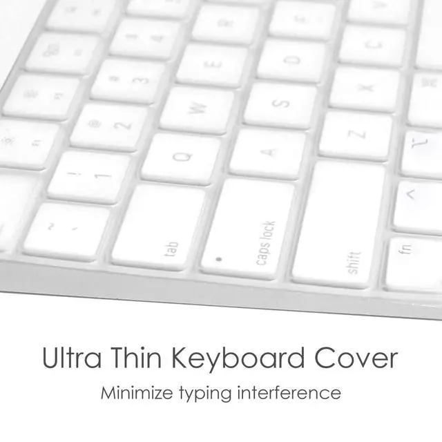 Alt view image 6 of 7 - Keyboard Cover Skin for 2024-2021 Apple Magic Keyboard 3 with Touch ID A3118 A2449 Ultra Thin Silicone Keyboard Protector for iMac 24'' / Mac mini M4 M2 M1 Chip Keyboard Accessories (Clear)