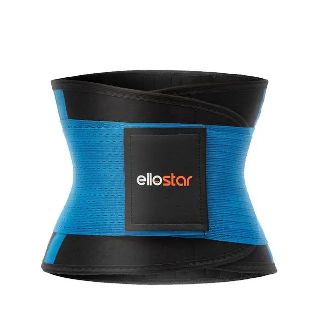 Alt view image 4 of 7 - Women's Waist Trainer: Sweat Band for Belly Fat, Tummy Control, Back Support, Workout Shapewear, Weight Loss Aid Small, Blue