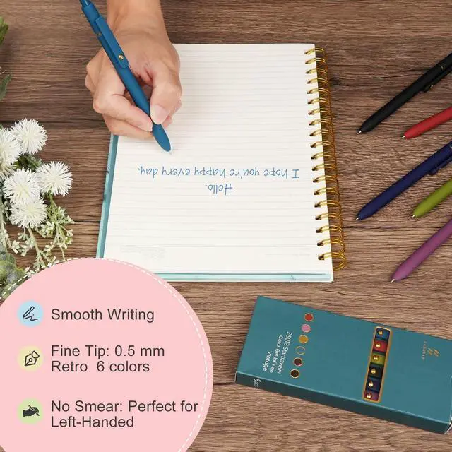 Alt view image 5 of 7 - Colored Gel Pens,0.5mm Fine Point Smooth Writing Color Ink Pens