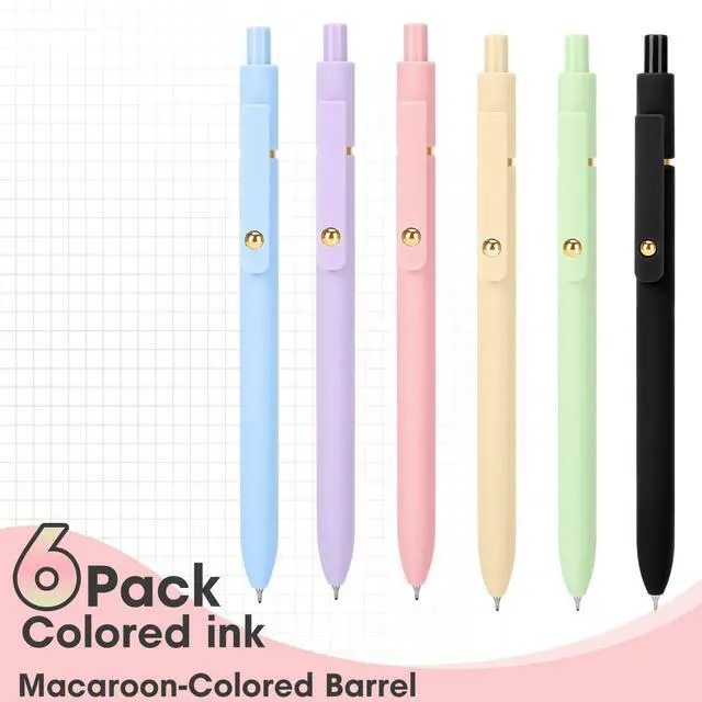 Alt view image 3 of 7 - Colored Gel Pens Set,0.5mm Retractable Quick Dry Colorful Ink Pens