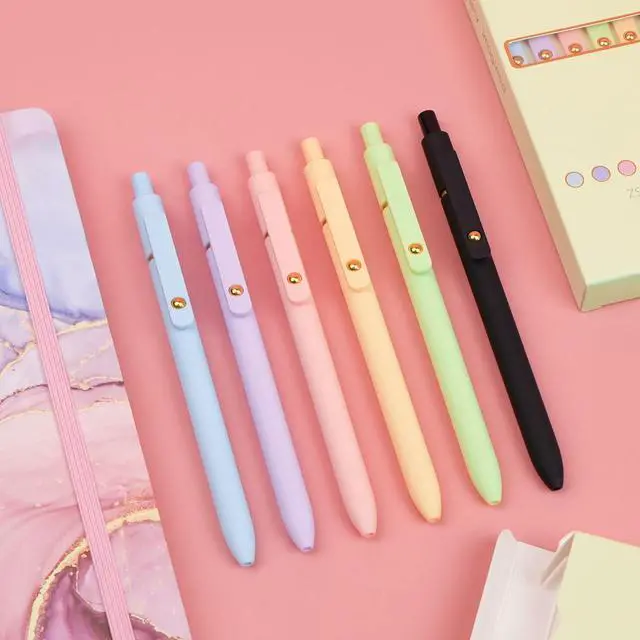 Alt view image 7 of 7 - Colored Gel Pens Set,0.5mm Retractable Quick Dry Colorful Ink Pens