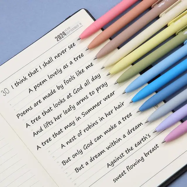 Alt view image 5 of 7 - Retractable Gel Pens, 12 Pack, Black Ink, Fine Point 0.5mm