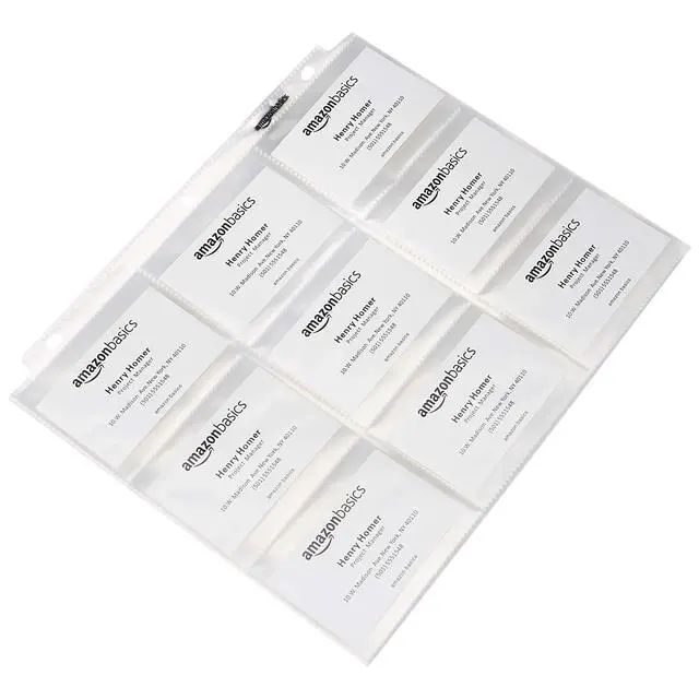 Alt view image 2 of 4 - 9-Sleeve Trading Card Protectors Binder Sheet for Storage and Protection, Top Loading, Transparent, 100-Pack