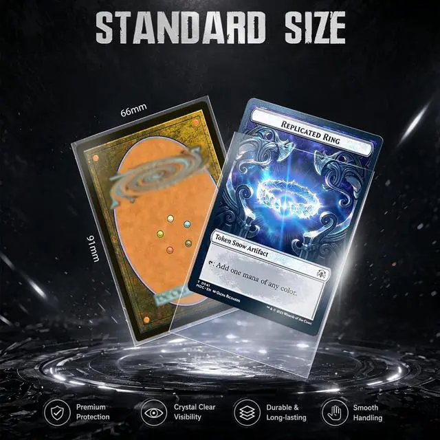 Alt view image 3 of 7 - 1000PS Penny Trading Card Sleeves for Board Game,Standard Size 66 * 91mm,Hold Perfect for Baseball,Football,Magic,Yugioh Card Sleeves