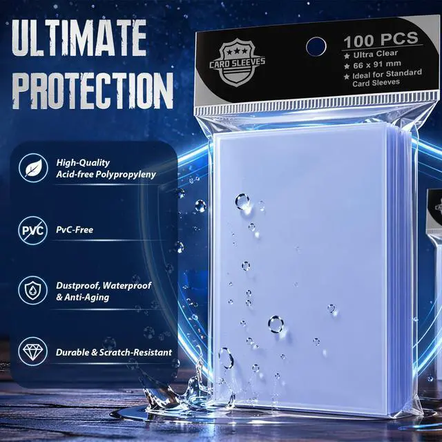 Alt view image 5 of 7 - 1000PS Penny Trading Card Sleeves for Board Game,Standard Size 66 * 91mm,Hold Perfect for Baseball,Football,Magic,Yugioh Card Sleeves