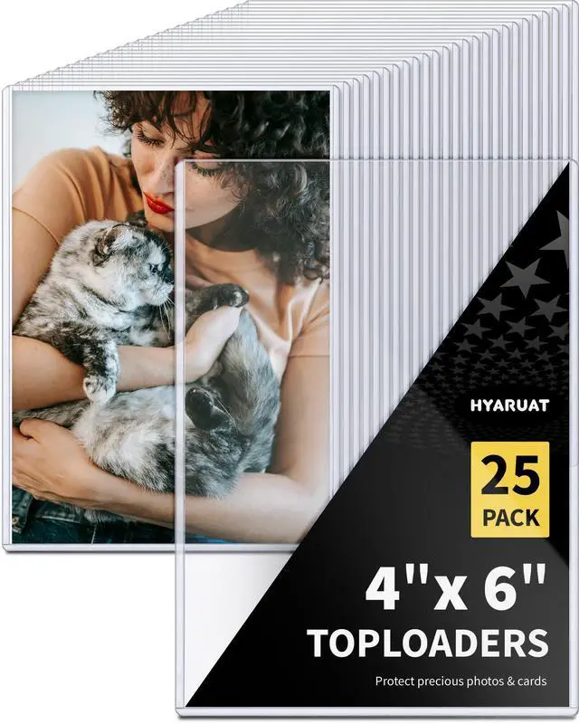 Main image of 4x6 Toploaders 25 Pack, 39 PT Hard Plastic Photo Sleeves