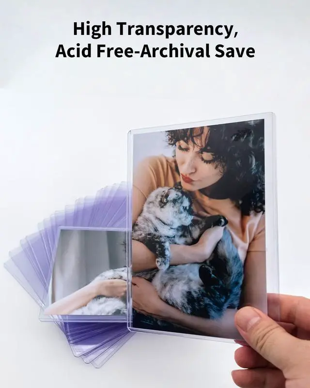 Alt view image 2 of 7 - 4x6 Toploaders 25 Pack, 39 PT Hard Plastic Photo Sleeves